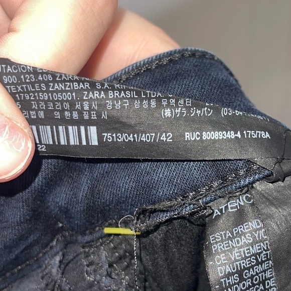 ZARA Womens High Waist Skinny Twilight Jeans Size 10 - Picture 8 of 9